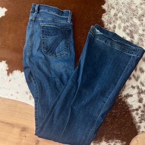 7 For All Mankind DOJO Blue Boot Cut Jeans